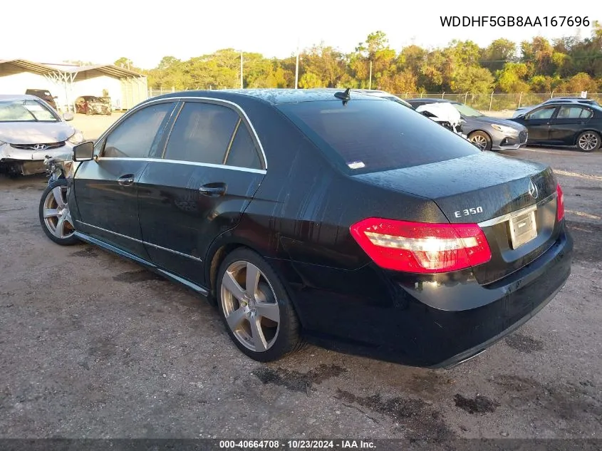 2010 Mercedes-Benz E 350 VIN: WDDHF5GB8AA167696 Lot: 40664708