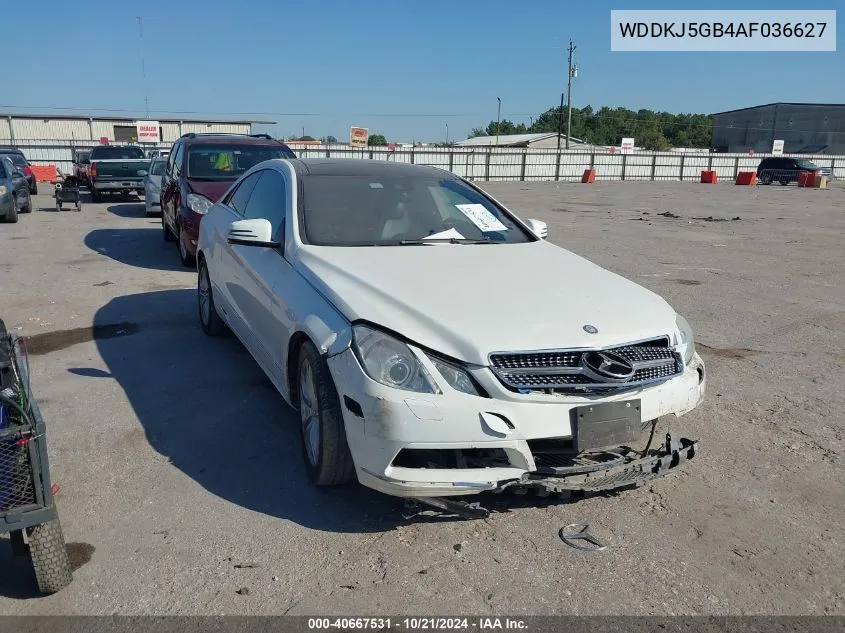 2010 Mercedes-Benz E 350 VIN: WDDKJ5GB4AF036627 Lot: 40667531