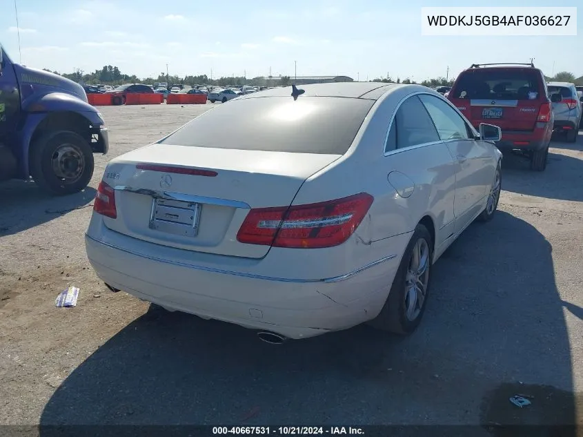 2010 Mercedes-Benz E 350 VIN: WDDKJ5GB4AF036627 Lot: 40667531