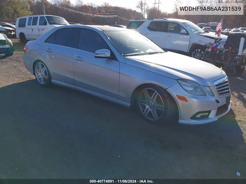 2010 Mercedes-Benz E 550 4Matic VIN: WDDHF9AB6AA231539 Lot: 40774991