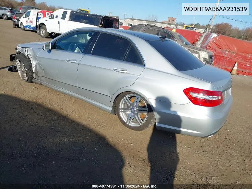 2010 Mercedes-Benz E 550 4Matic VIN: WDDHF9AB6AA231539 Lot: 40774991