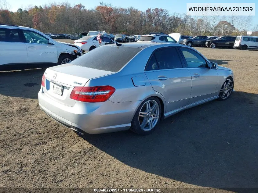 2010 Mercedes-Benz E 550 4Matic VIN: WDDHF9AB6AA231539 Lot: 40774991