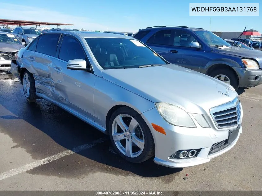 2010 Mercedes-Benz E 350 VIN: WDDHF5GB3AA131768 Lot: 40782803