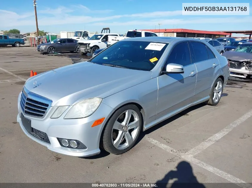 2010 Mercedes-Benz E 350 VIN: WDDHF5GB3AA131768 Lot: 40782803