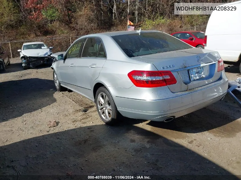 2010 Mercedes-Benz E 350 4Matic VIN: WDDHF8HB1AA208329 Lot: 40788039