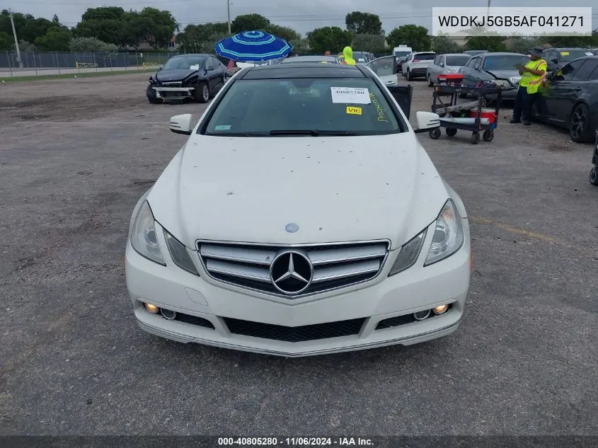 2010 Mercedes-Benz E 350 VIN: WDDKJ5GB5AF041271 Lot: 40805280