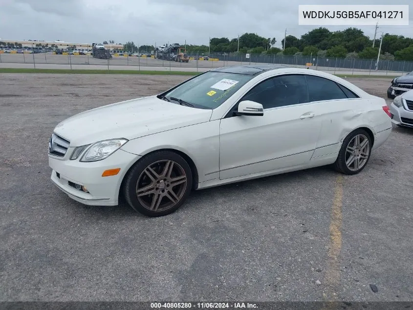 2010 Mercedes-Benz E 350 VIN: WDDKJ5GB5AF041271 Lot: 40805280