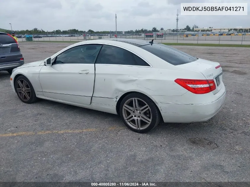 2010 Mercedes-Benz E 350 VIN: WDDKJ5GB5AF041271 Lot: 40805280