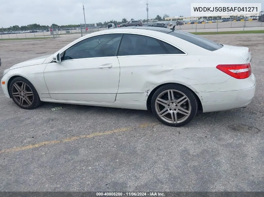 2010 Mercedes-Benz E 350 VIN: WDDKJ5GB5AF041271 Lot: 40805280