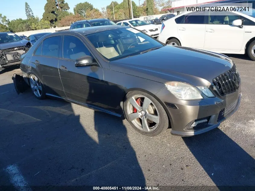 2010 Mercedes-Benz E 550 VIN: WDDHF7CB2AA067241 Lot: 40805451