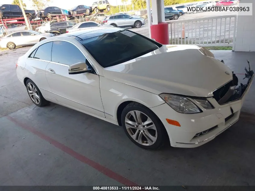 2010 Mercedes-Benz E 350 VIN: WDDKJ5GB8AF038963 Lot: 40813533