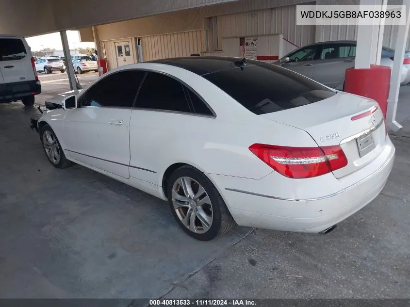 2010 Mercedes-Benz E 350 VIN: WDDKJ5GB8AF038963 Lot: 40813533