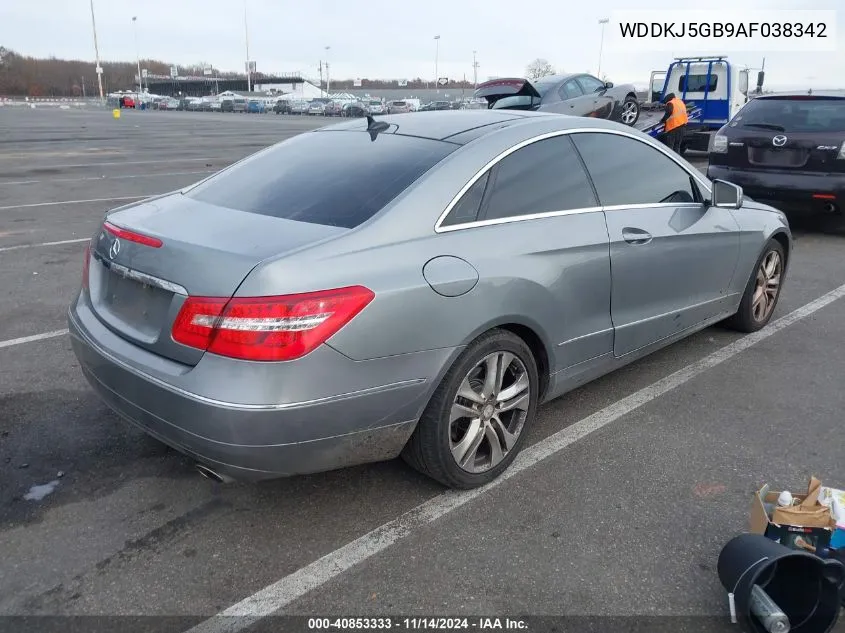 2010 Mercedes-Benz E 350 VIN: WDDKJ5GB9AF038342 Lot: 40853333