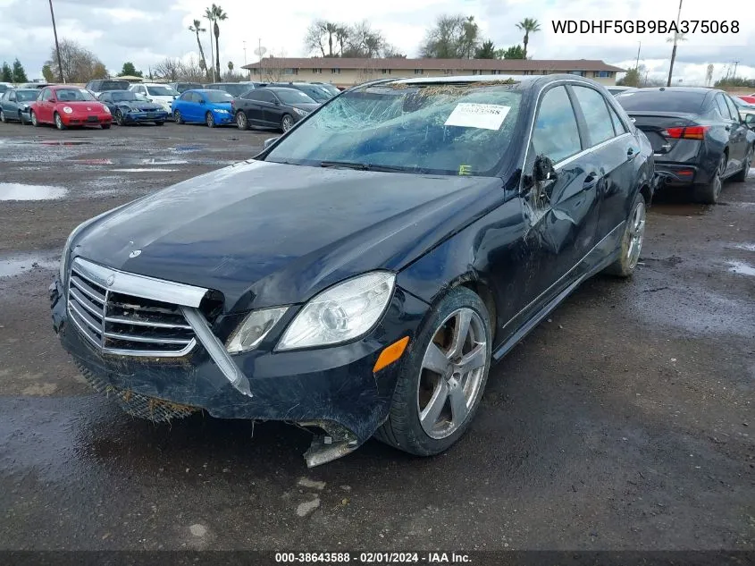 2011 Mercedes-Benz E 350 VIN: WDDHF5GB9BA375068 Lot: 38643588