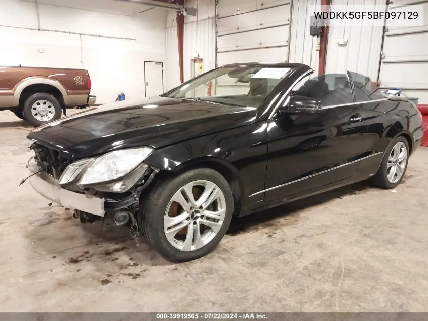 2011 Mercedes-Benz E 350 VIN: WDDKK5GF5BF097129 Lot: 40894505