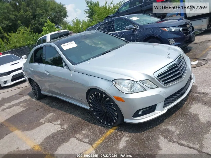 2011 Mercedes-Benz E 350 VIN: WDDHF5GB1BA297269 Lot: 39929255