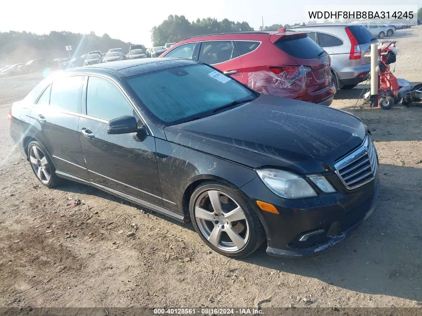 2011 Mercedes-Benz E 350 4Matic VIN: WDDHF8HB8BA314245 Lot: 40128561