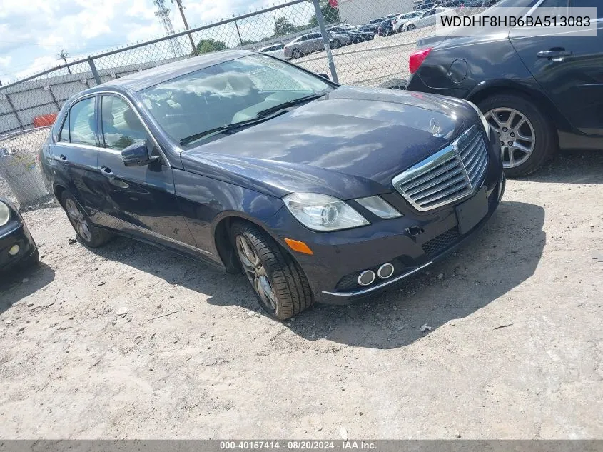 2011 Mercedes-Benz E 350 4Matic VIN: WDDHF8HB6BA513083 Lot: 40157414