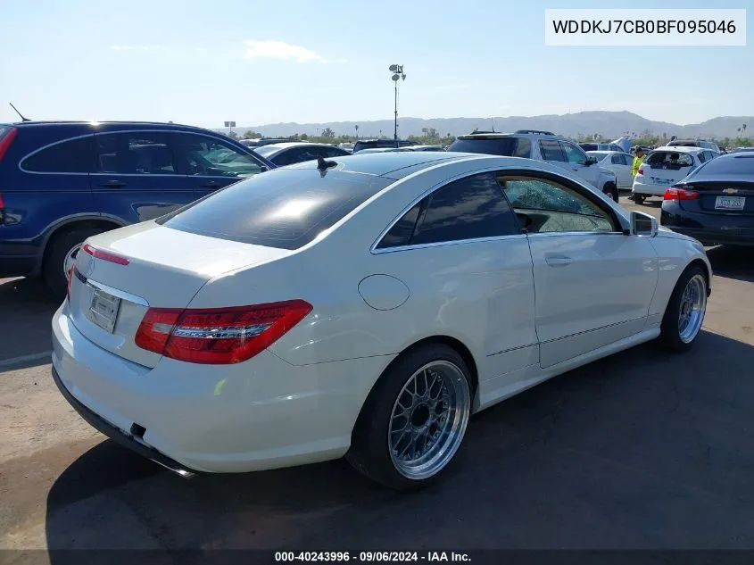 2011 Mercedes-Benz E 550 VIN: WDDKJ7CB0BF095046 Lot: 40243996