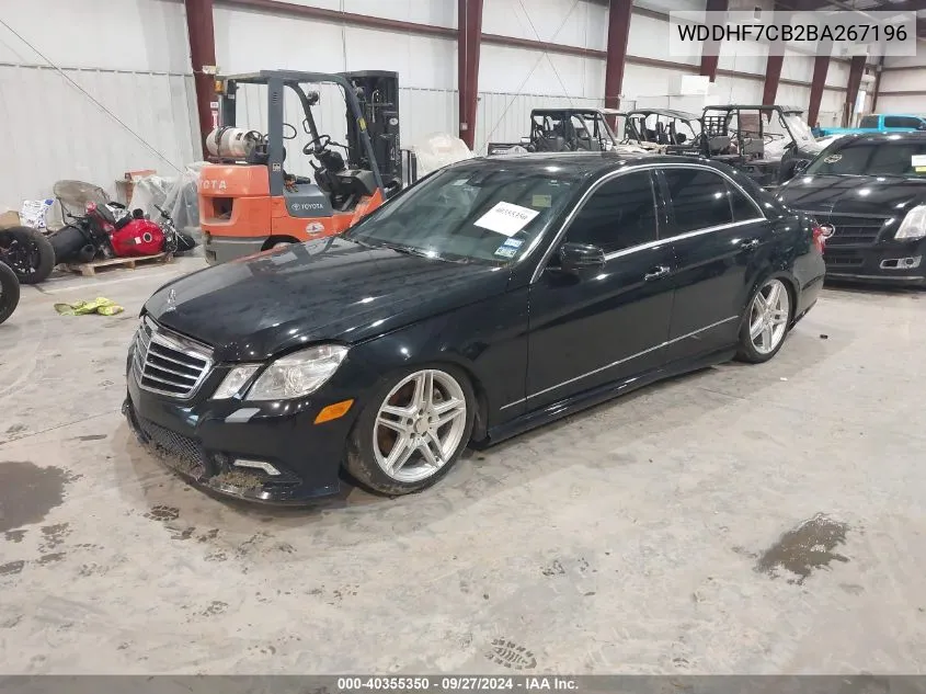 2011 Mercedes-Benz E 550 VIN: WDDHF7CB2BA267196 Lot: 40355350