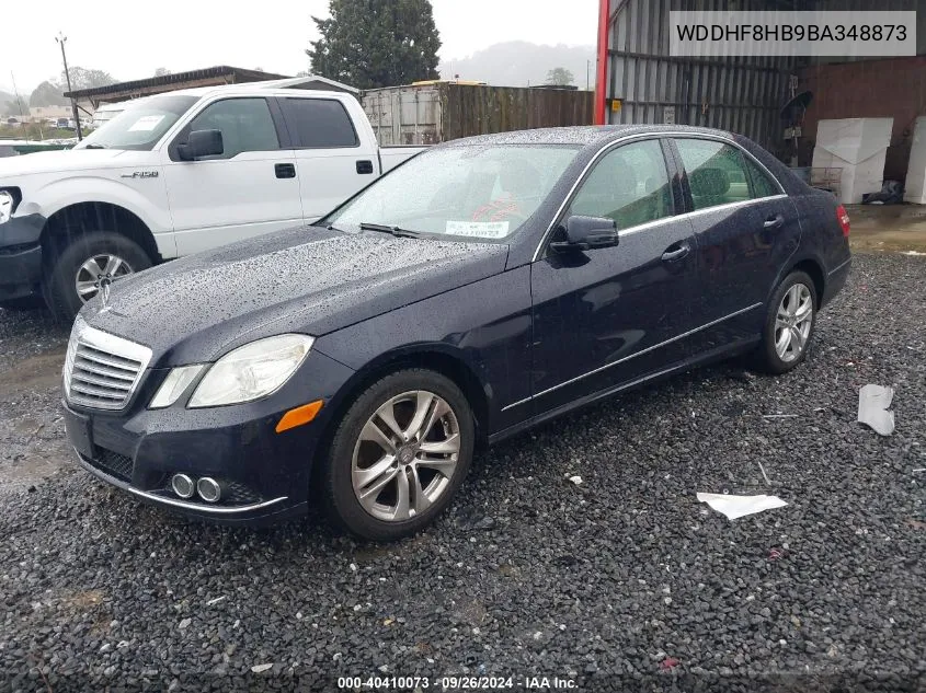 2011 Mercedes-Benz E 350 4Matic VIN: WDDHF8HB9BA348873 Lot: 40410073