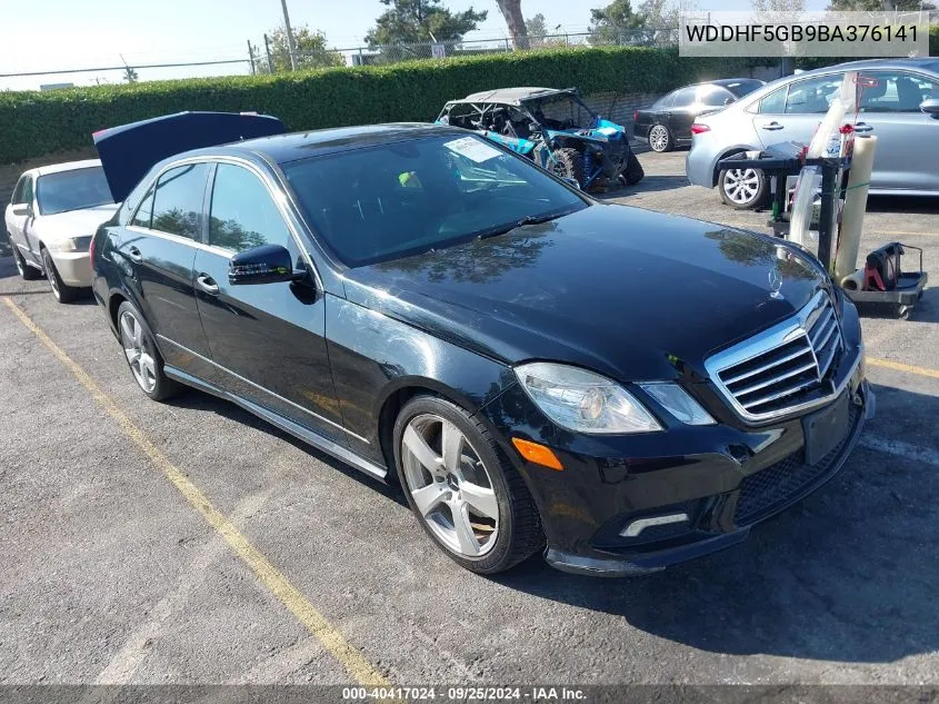 2011 Mercedes-Benz E 350 VIN: WDDHF5GB9BA376141 Lot: 40417024