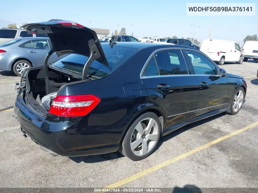 2011 Mercedes-Benz E 350 VIN: WDDHF5GB9BA376141 Lot: 40417024