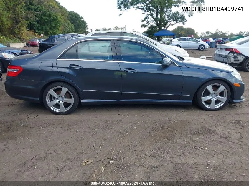 2011 Mercedes-Benz E 350 4Matic VIN: WDDHF8HB1BA499741 Lot: 40432400