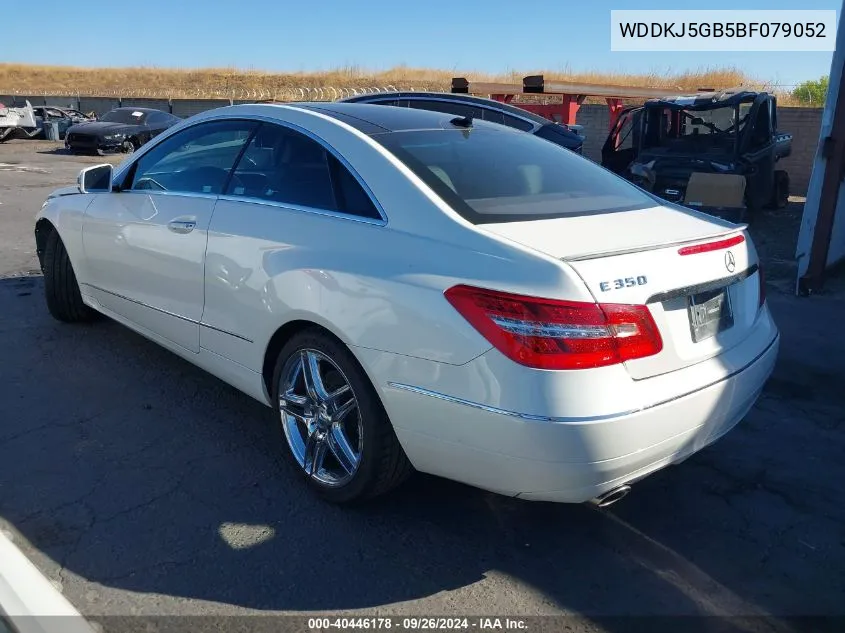 2011 Mercedes-Benz E 350 350 VIN: WDDKJ5GB5BF079052 Lot: 40446178