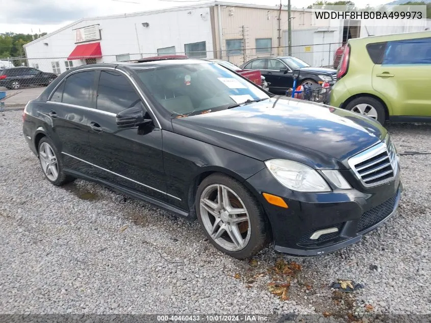 2011 Mercedes-Benz E 350 4Matic VIN: WDDHF8HB0BA499973 Lot: 40460433