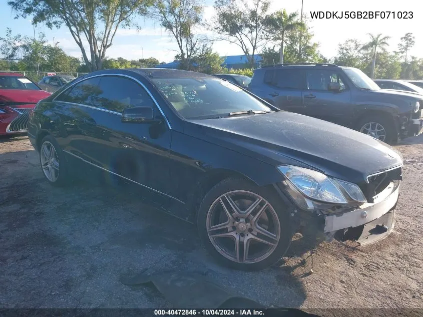 2011 Mercedes-Benz E 350 VIN: WDDKJ5GB2BF071023 Lot: 40472846