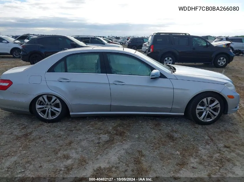 2011 Mercedes-Benz E 550 VIN: WDDHF7CB0BA266080 Lot: 40482127