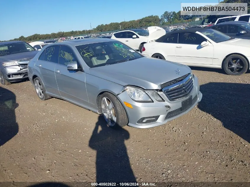 2011 Mercedes-Benz E-Class E 350 VIN: WDDHF8HB7BA504473 Lot: 40502622