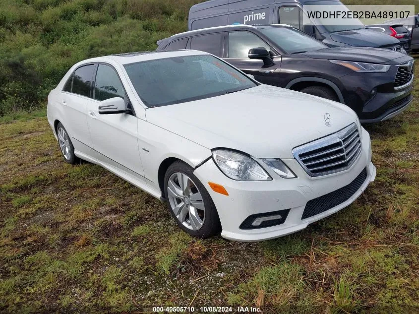 2011 Mercedes-Benz E-Class E 350 Luxury Bluetec VIN: WDDHF2EB2BA489107 Lot: 40505710