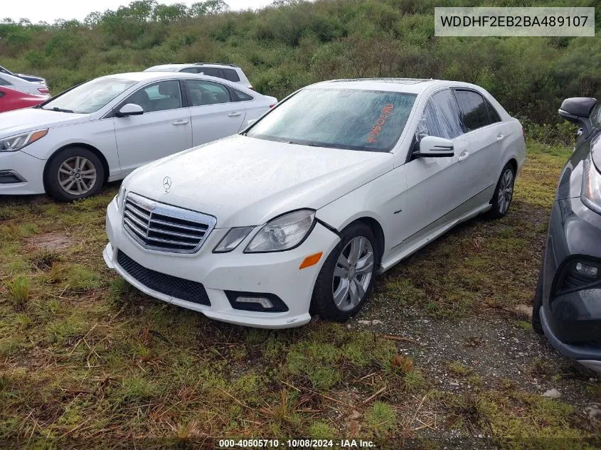 2011 Mercedes-Benz E-Class E 350 Luxury Bluetec VIN: WDDHF2EB2BA489107 Lot: 40505710