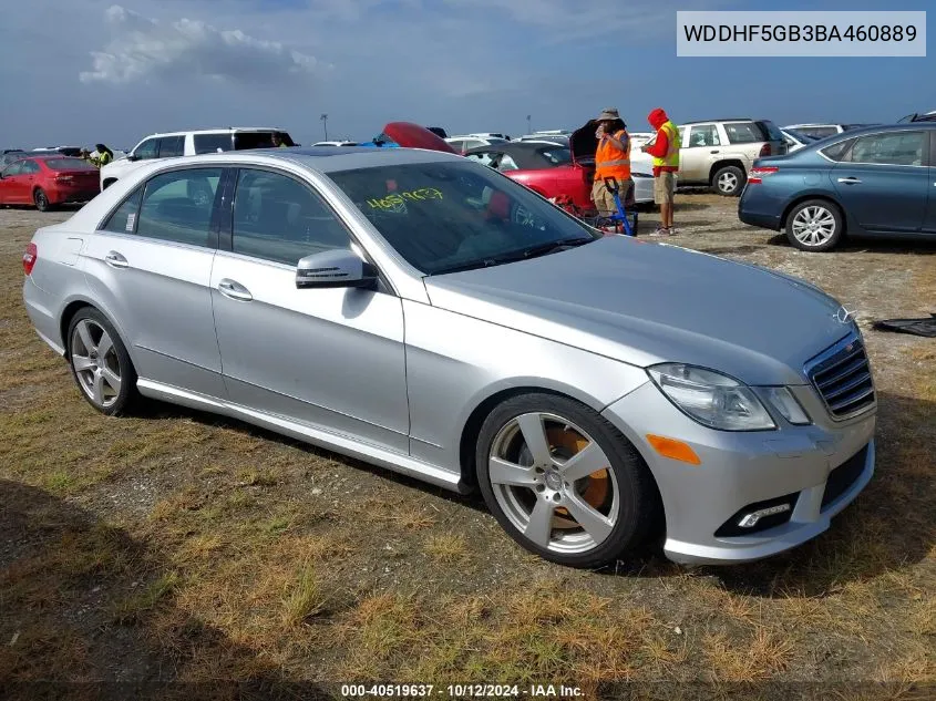 2011 Mercedes-Benz E 350 VIN: WDDHF5GB3BA460889 Lot: 40519637