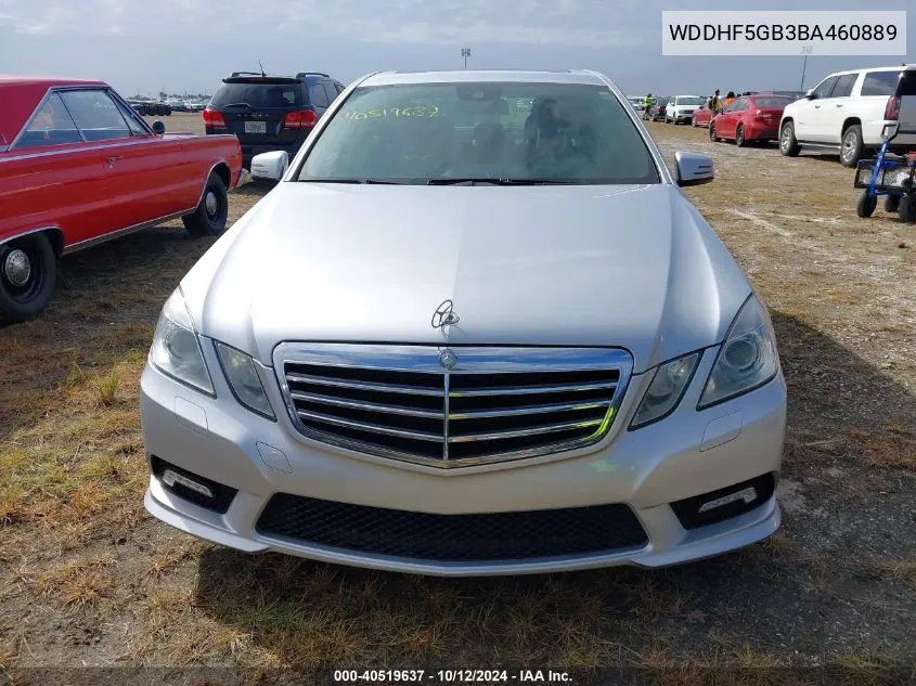 2011 Mercedes-Benz E 350 VIN: WDDHF5GB3BA460889 Lot: 40519637