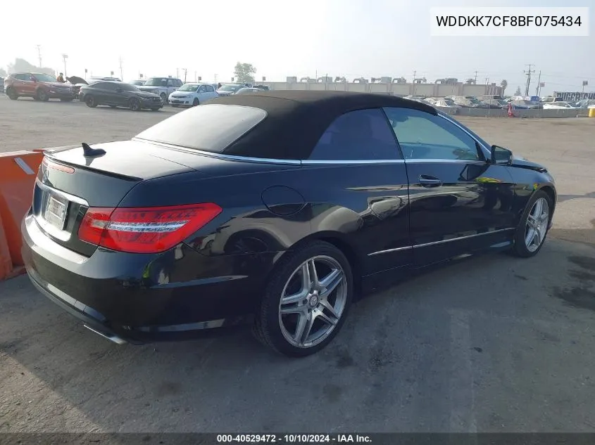 2011 Mercedes-Benz E 550 VIN: WDDKK7CF8BF075434 Lot: 40529472