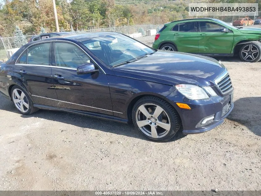 2011 Mercedes-Benz E 350 4Matic VIN: WDDHF8HB4BA493853 Lot: 40537020