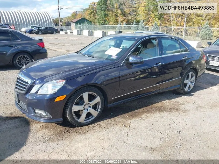 2011 Mercedes-Benz E 350 4Matic VIN: WDDHF8HB4BA493853 Lot: 40537020