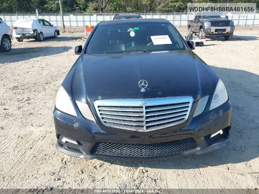 2011 Mercedes-Benz E 350 4Matic VIN: WDDHF8HB8BA481656 Lot: 40551892