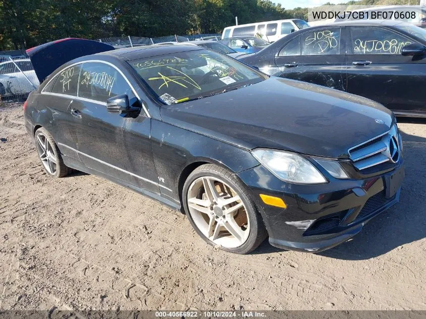 2011 Mercedes-Benz E 550 VIN: WDDKJ7CB1BF070608 Lot: 40566922