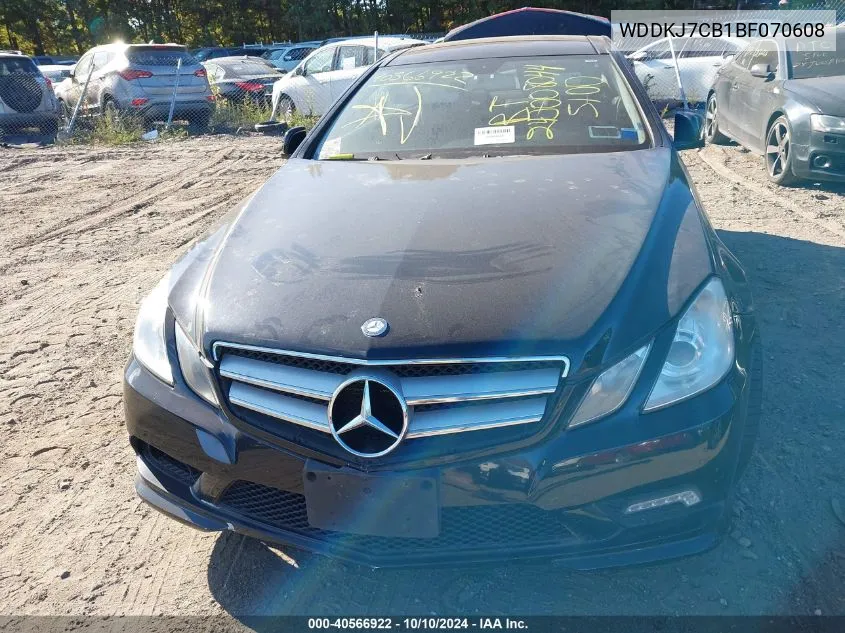 2011 Mercedes-Benz E 550 VIN: WDDKJ7CB1BF070608 Lot: 40566922