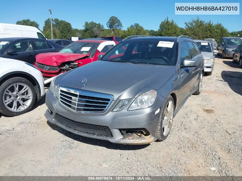 2011 Mercedes-Benz E 350 4Matic VIN: WDDHH8HB6BA427010 Lot: 40579474