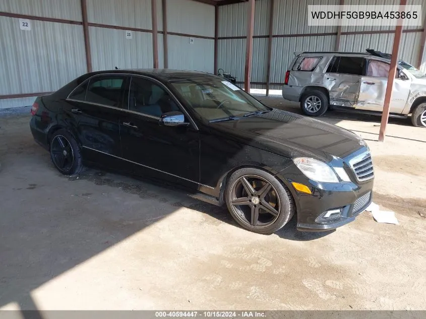 2011 Mercedes-Benz E 350 VIN: WDDHF5GB9BA453865 Lot: 40594447