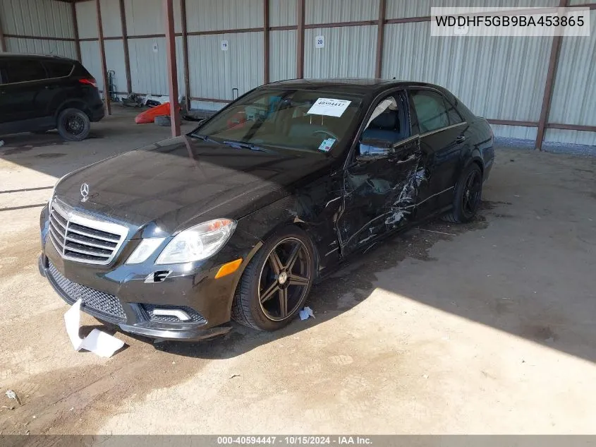 2011 Mercedes-Benz E 350 VIN: WDDHF5GB9BA453865 Lot: 40594447