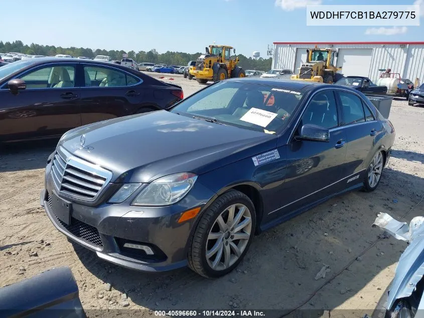 2011 Mercedes-Benz E 550 VIN: WDDHF7CB1BA279775 Lot: 40596660