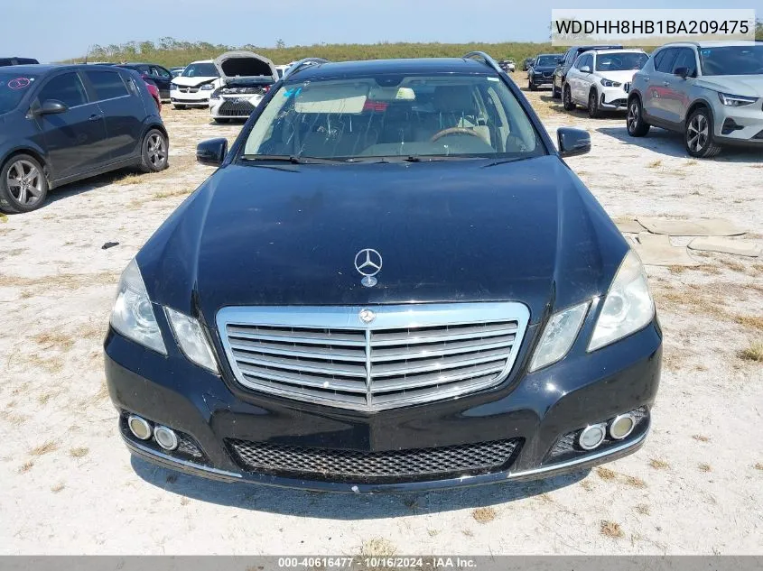 2011 Mercedes-Benz E 350 4Matic VIN: WDDHH8HB1BA209475 Lot: 40616477