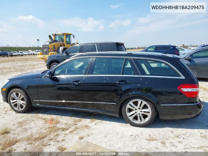 2011 Mercedes-Benz E 350 4Matic VIN: WDDHH8HB1BA209475 Lot: 40616477