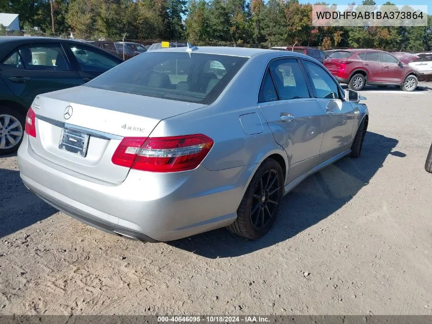 2011 Mercedes-Benz E 550 4Matic VIN: WDDHF9AB1BA373864 Lot: 40646095